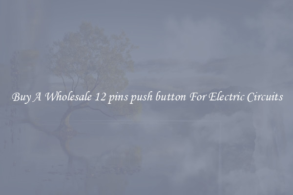 Buy A Wholesale 12 pins push button For Electric Circuits