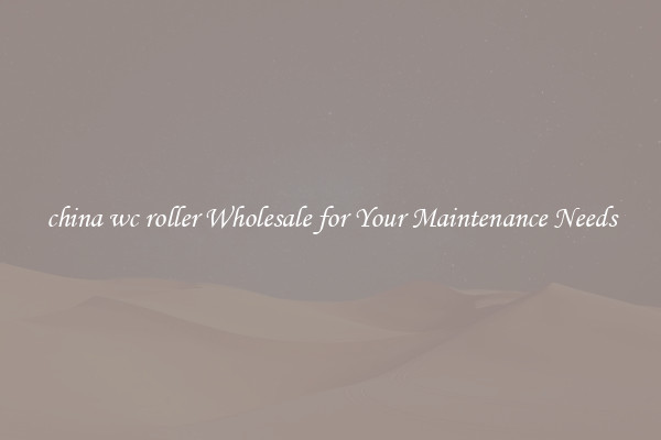 china wc roller Wholesale for Your Maintenance Needs