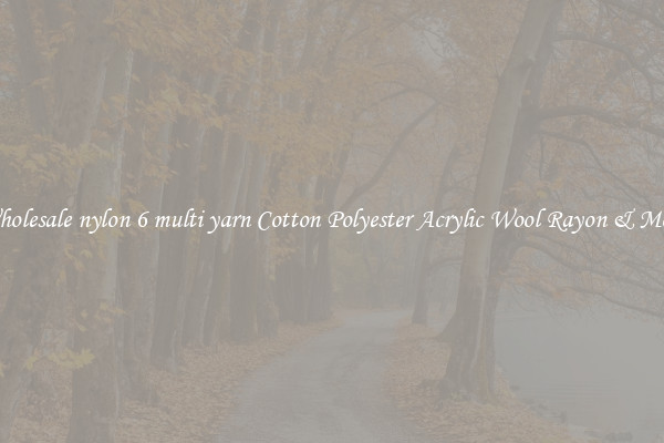 Wholesale nylon 6 multi yarn Cotton Polyester Acrylic Wool Rayon & More
