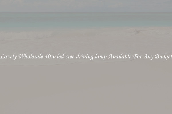 Lovely Wholesale 40w led cree driving lamp Available For Any Budget