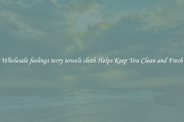 Wholesale feelings terry towels cloth Helps Keep You Clean and Fresh