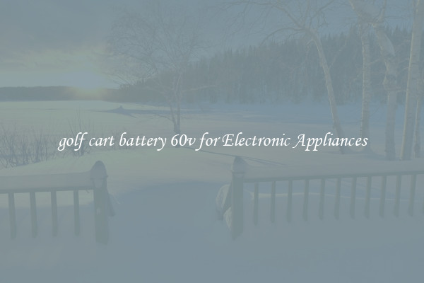 golf cart battery 60v for Electronic Appliances