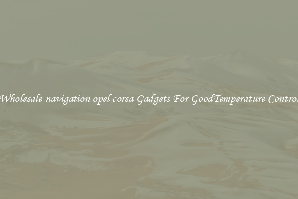 Wholesale navigation opel corsa Gadgets For GoodTemperature Control