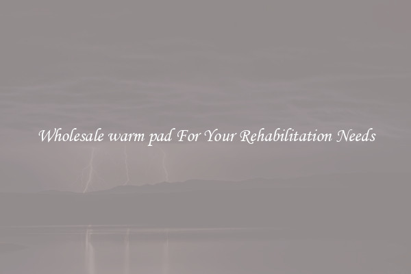 Wholesale warm pad For Your Rehabilitation Needs